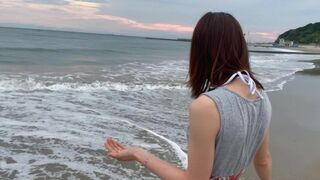 College Student and Swimwear at Beach Date♡Real Beach Exposure Photography! Panic Sweat When People Arrive(First Half)RYO & YUU♡ Amateur Couple/Personal Photography/Smartphone/Outdoor Exposure/Fellatio/Teenager/Beauty/Pantyless/Stylish/White/Creampie